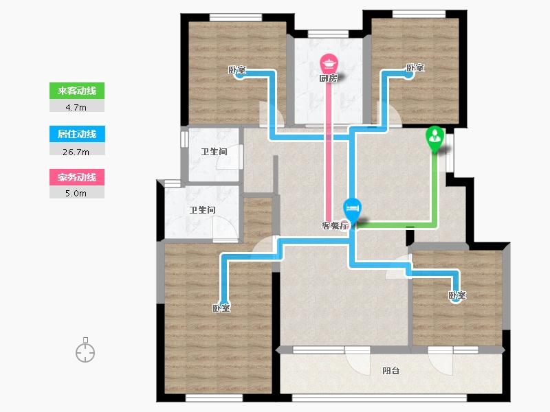 宁夏回族自治区-银川市-嘉屋文宸府-102.10-户型库-动静线