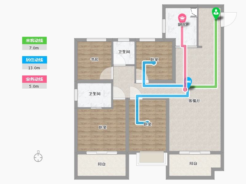 安徽省-合肥市-皖投万科产融中心-104.11-户型库-动静线