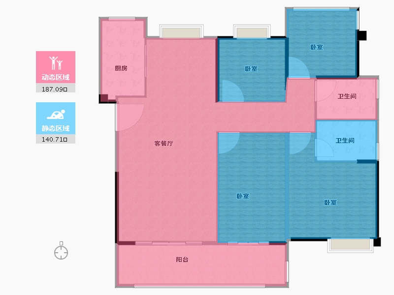 福建省-龙岩市-上杭融侨观邸-308.09-户型库-动静分区