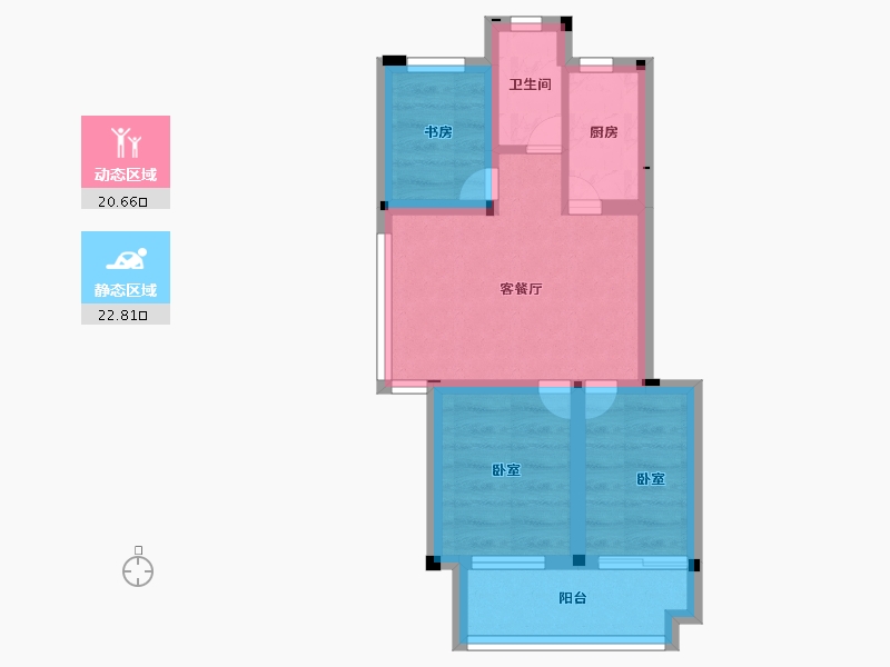 浙江省-绍兴市-崇城壹品-36.70-户型库-动静分区