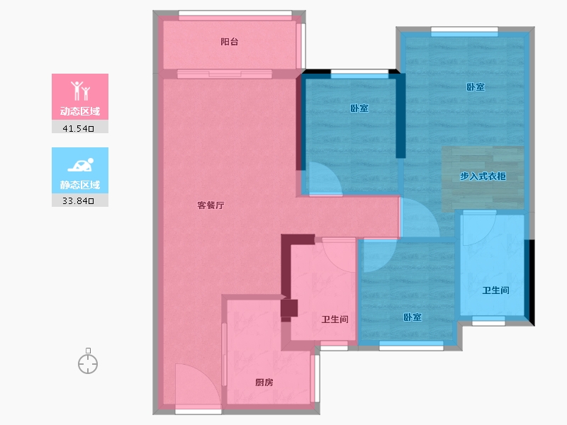 福建省-泉州市-美岭新榜园-67.00-户型库-动静分区