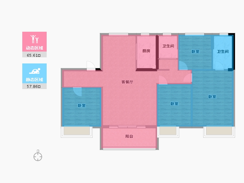 浙江省-湖州市-湖州碧桂园城市之光-112.00-户型库-动静分区