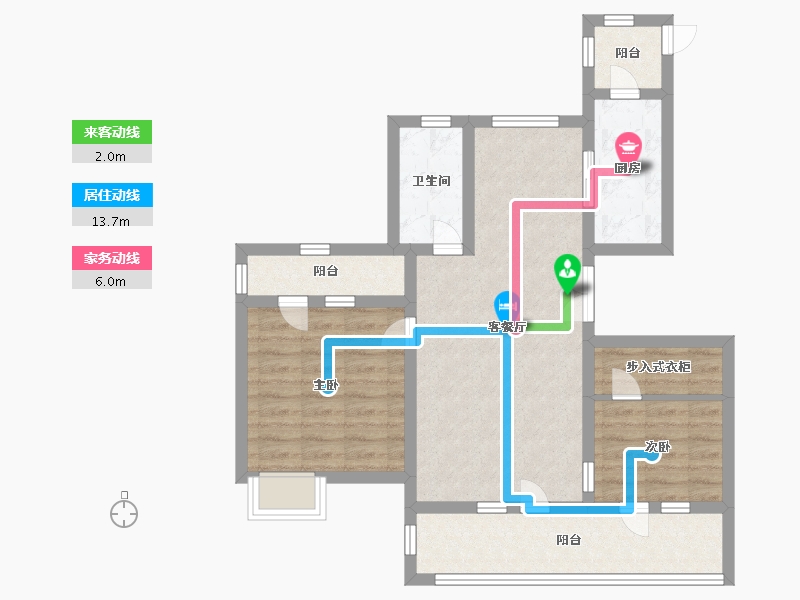 山东省-青岛市-嶺海香澜郡瑜院-75.99-户型库-动静线