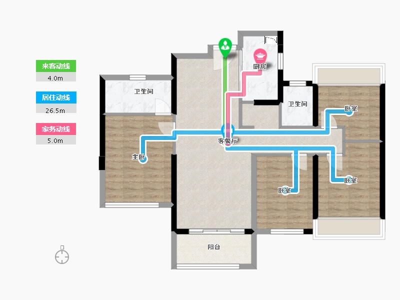 福建省-泉州市-阳光城愉景湾-92.00-户型库-动静线