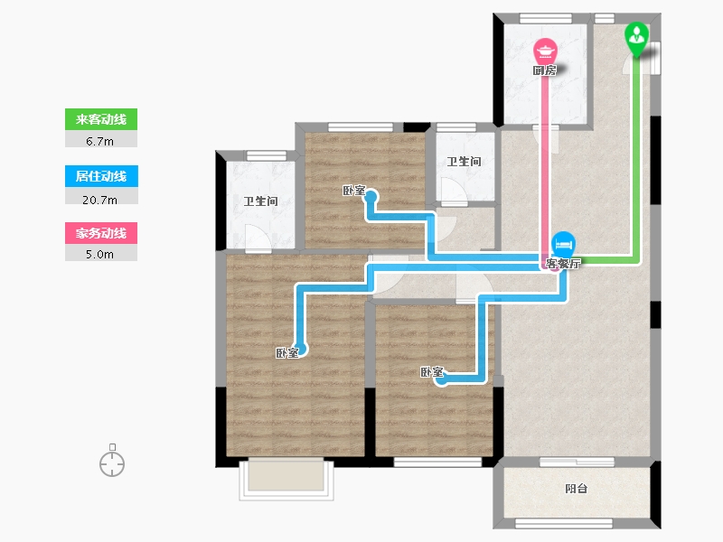 浙江省-湖州市-久立东华府-94.00-户型库-动静线