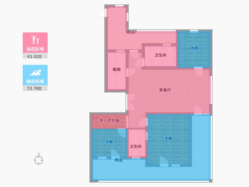 山东省-青岛市-嶺海香澜郡瑜院-99.99-户型库-动静分区