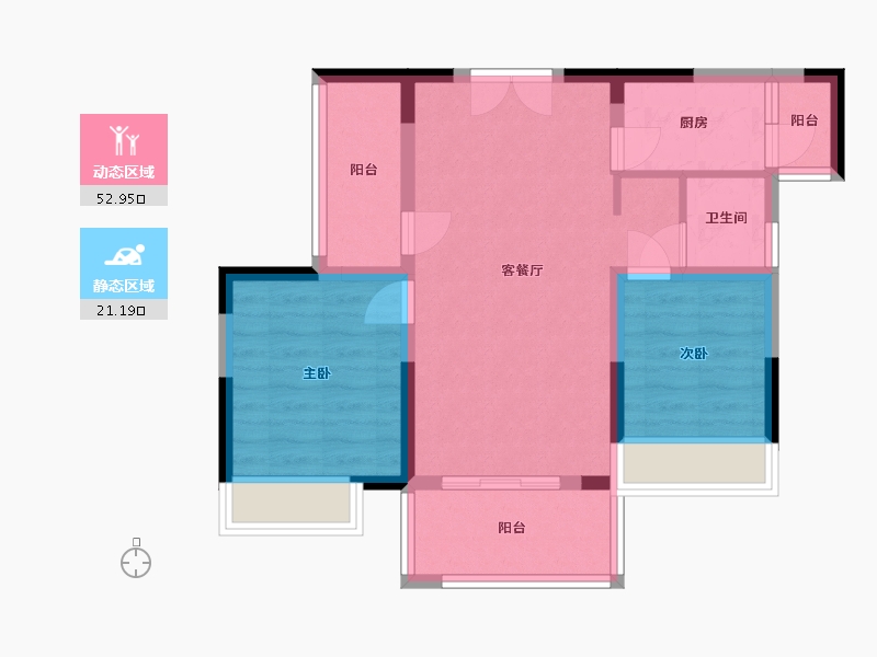 江西省-赣州市-佳兴花园城-65.65-户型库-动静分区