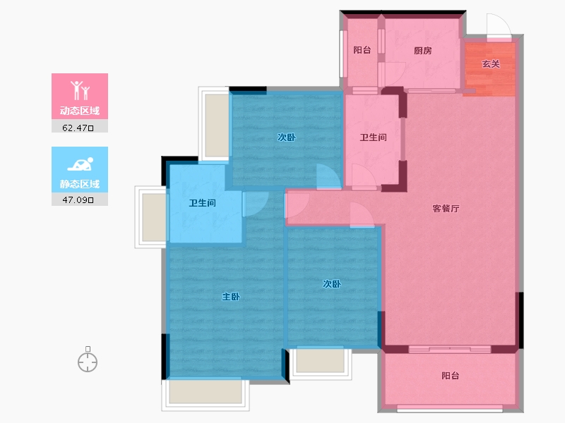 江西省-赣州市-定南山水名都-98.91-户型库-动静分区