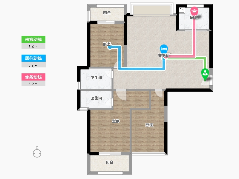 福建省-泉州市-财富中心广场-89.64-户型库-动静线