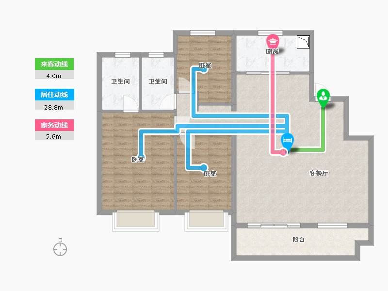 安徽省-合肥市-中海世家-116.06-户型库-动静线