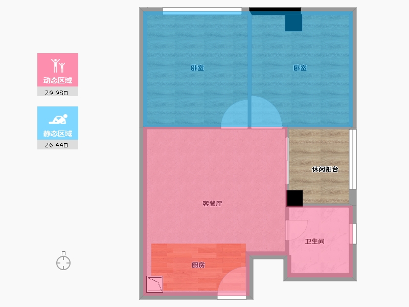 福建省-莆田市-海西公馆-56.00-户型库-动静分区