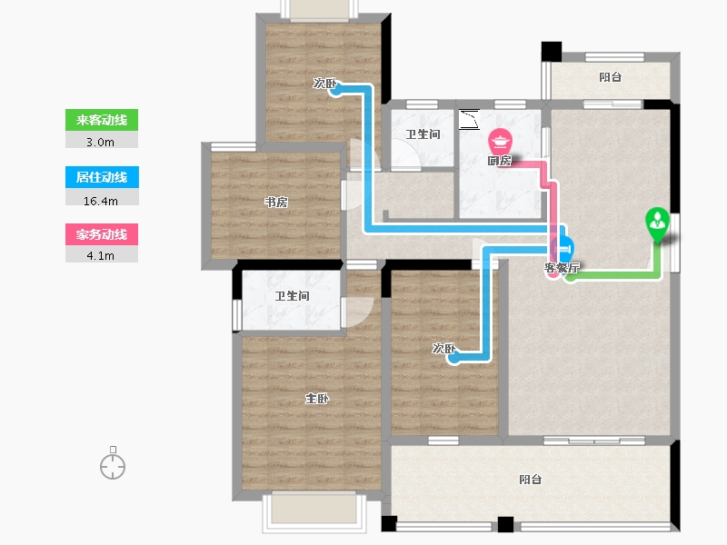 江西省-赣州市-龙兴福居·极少墅-116.49-户型库-动静线