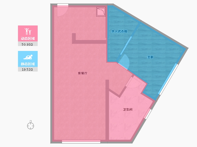 吉林省-长春市-宝能中心-62.81-户型库-动静分区