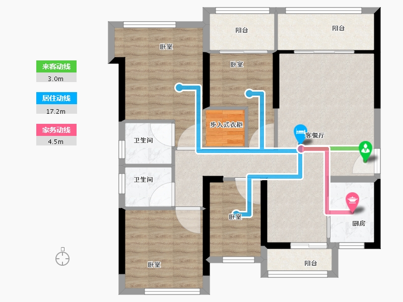 福建省-泉州市-美岭新榜园-91.01-户型库-动静线