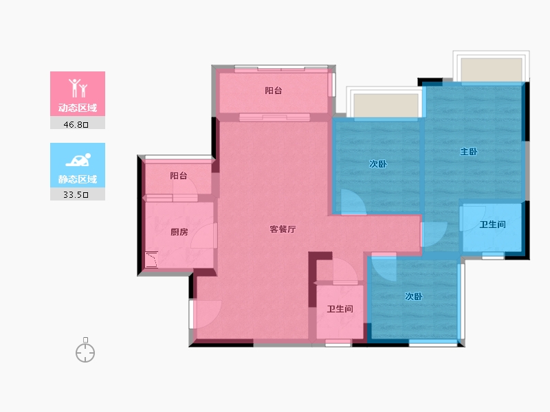 四川省-内江市-内江和喜紫宸大院-71.18-户型库-动静分区