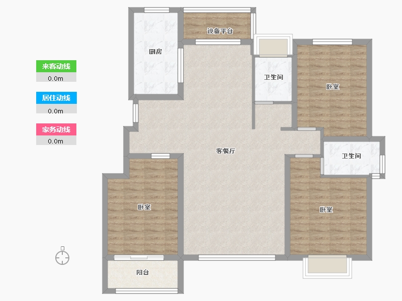 山东省-东营市-平安文庭雅苑-116.00-户型库-动静线