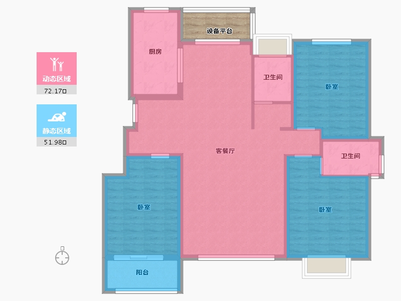 山东省-东营市-平安文庭雅苑-116.00-户型库-动静分区