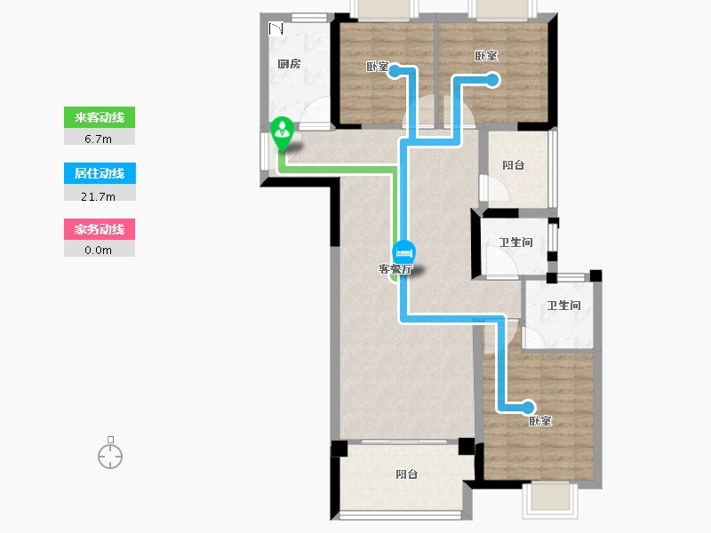 福建省-龙岩市-美伦·生态城-90.00-户型库-动静线