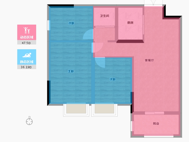 河南省-郑州市-泰宏建业国际城-74.90-户型库-动静分区