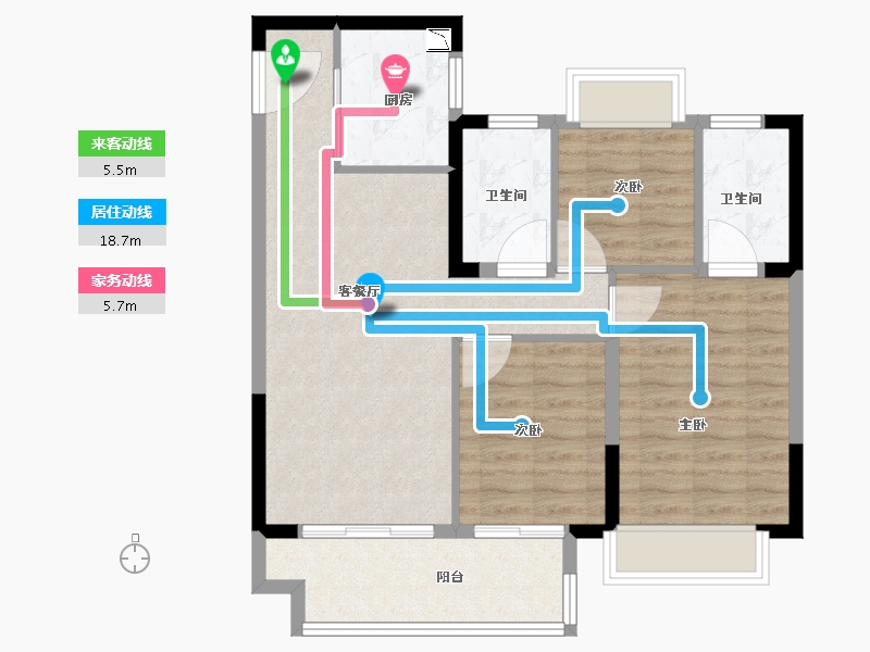 江苏省-南京市-汝悦铭著-79.99-户型库-动静线