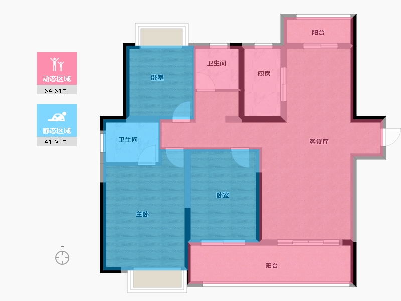 江西省-上饶市-明媚花园-95.00-户型库-动静分区