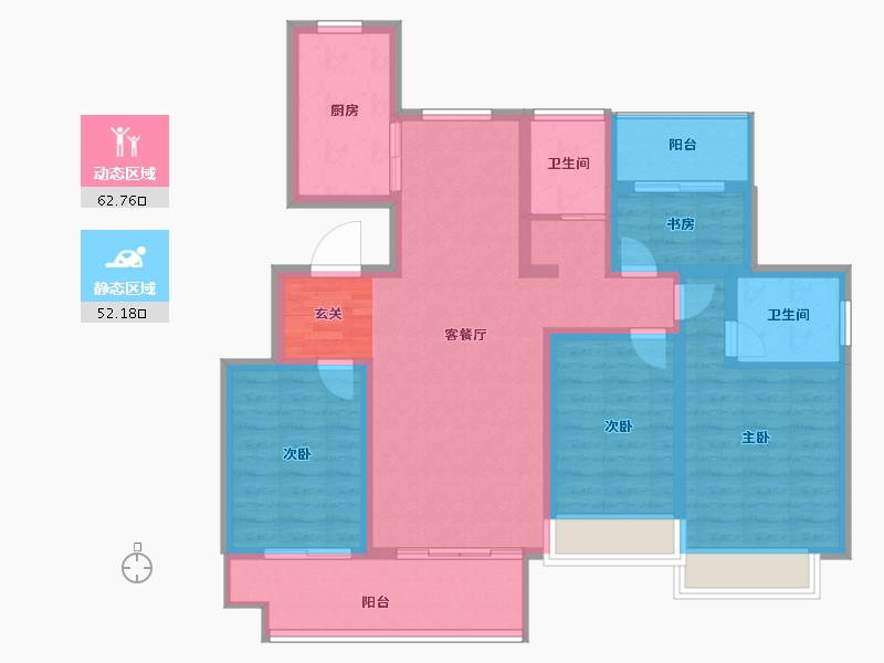 安徽省-阜阳市-爱梦悦城-102.00-户型库-动静分区