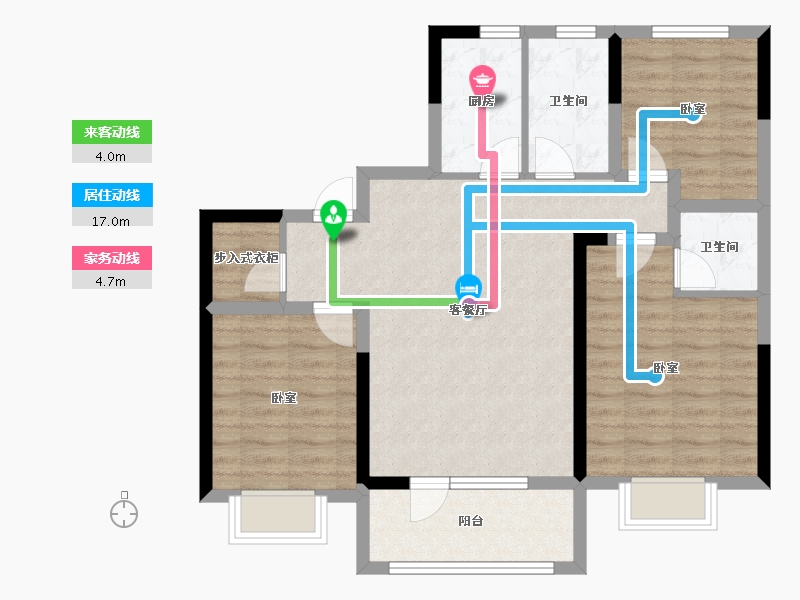 山东省-青岛市-上流和苑-82.99-户型库-动静线