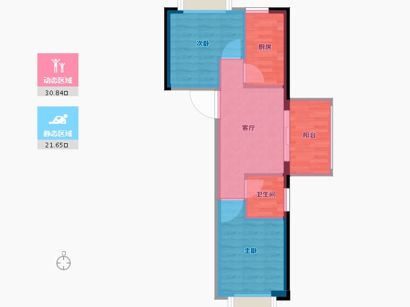 福建省-福州市-天福·渔夫岛-47.00-户型库-动静分区