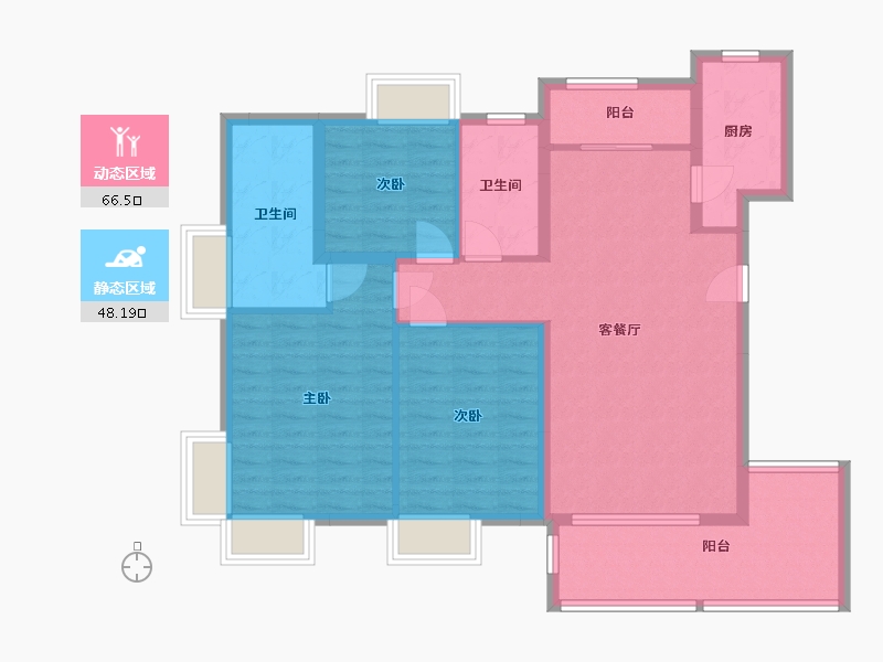 江西省-南昌市-海玥名邸-102.99-户型库-动静分区