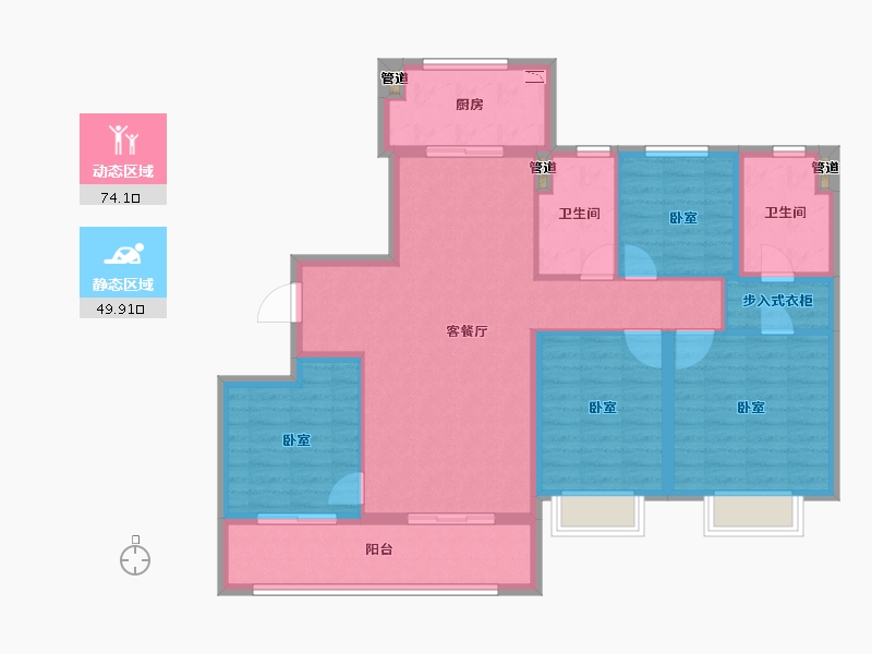 浙江省-宁波市-金地华著-112.01-户型库-动静分区