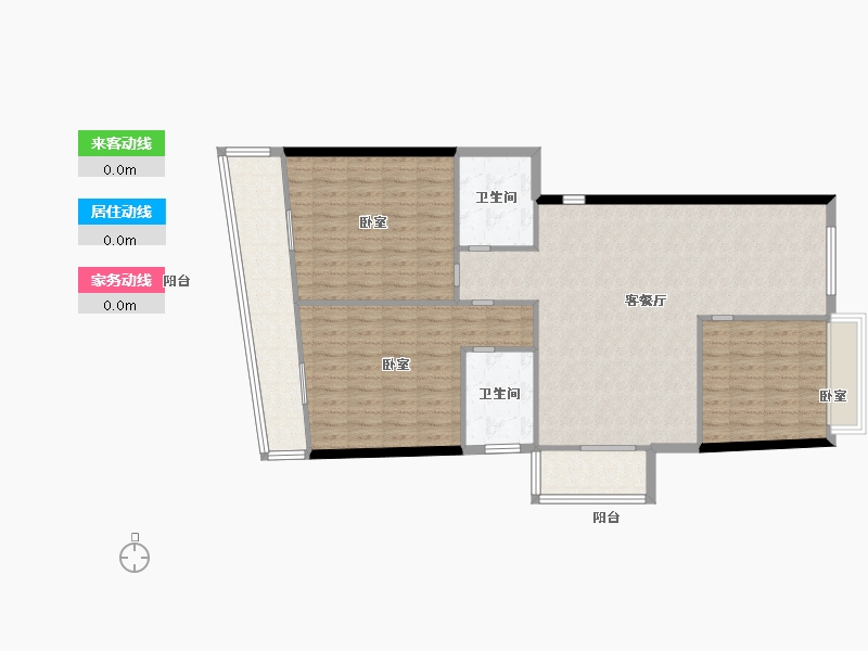 浙江省-温州市-方正珑玺-115.00-户型库-动静线