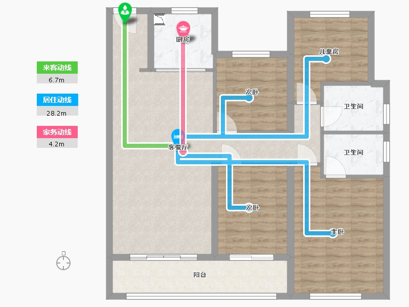 福建省-福州市-中海凤凰熙岸-100.00-户型库-动静线