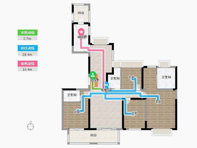 安徽省-阜阳市-乐富强名仕悦府-147.36-户型库-动静线