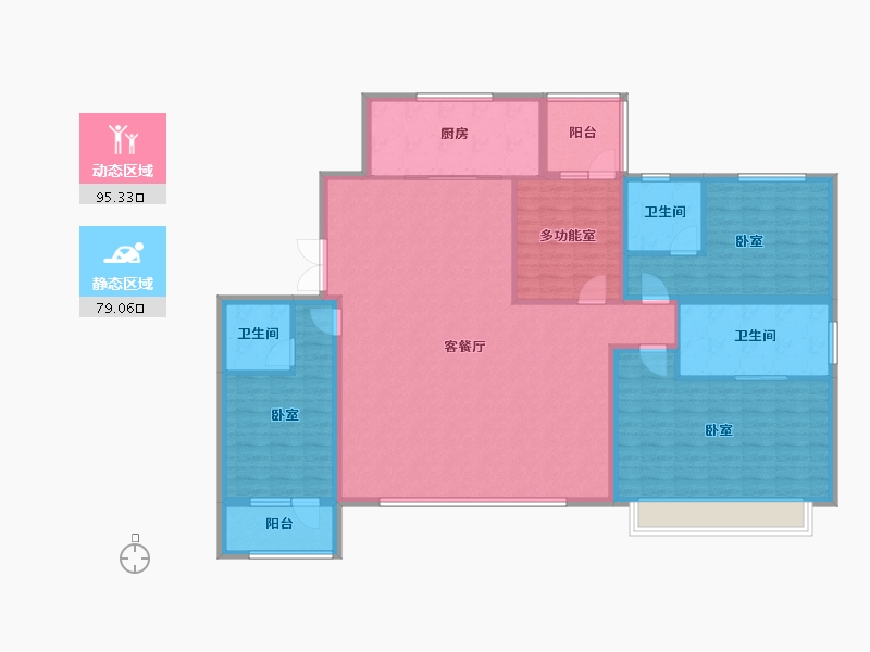 山东省-青岛市-大云谷金茂府-159.33-户型库-动静分区