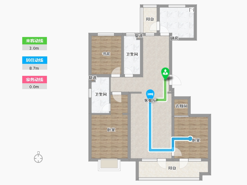 山东省-青岛市-海尔产城创云玺-102.01-户型库-动静线