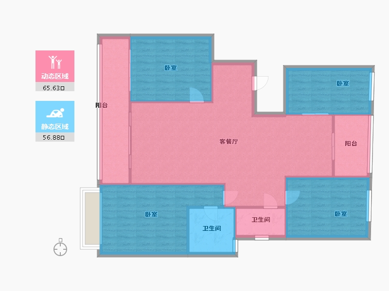 浙江省-温州市-方正珑玺-112.73-户型库-动静分区