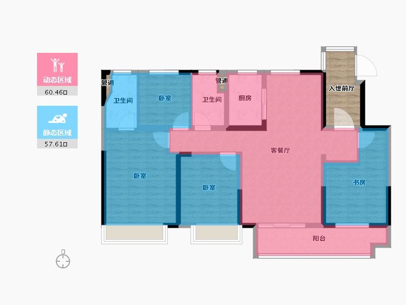 山东省-济南市-锦悦府-112.00-户型库-动静分区