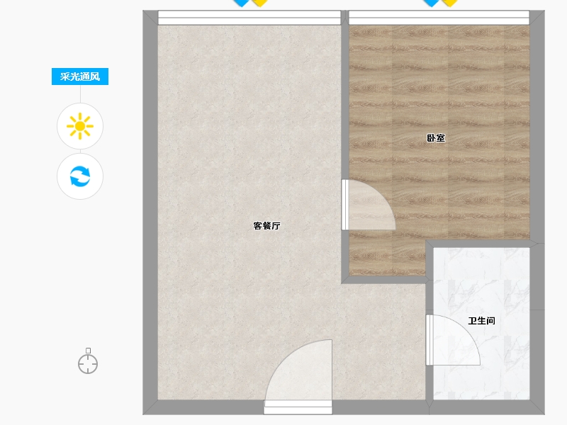 山东省-济南市-世茂时代先声-41.00-户型库-采光通风