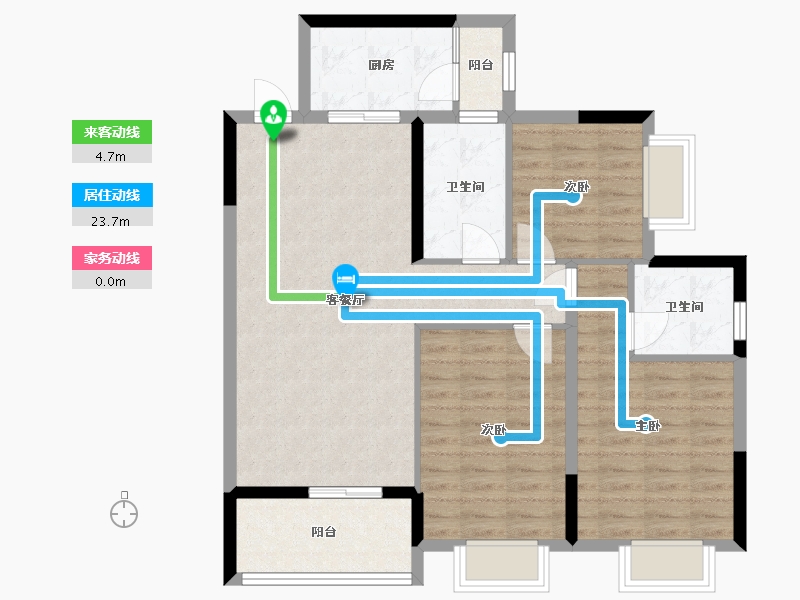 广西壮族自治区-玉林市-玉林奥园康城-89.66-户型库-动静线