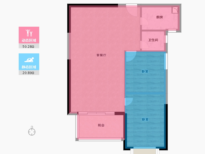 福建省-泉州市-财富中心广场-64.76-户型库-动静分区