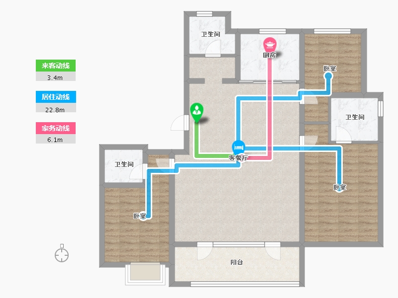 山东省-青岛市-海信城-115.00-户型库-动静线