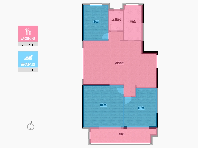 山东省-济南市-绿城梦想小镇-97.00-户型库-动静分区