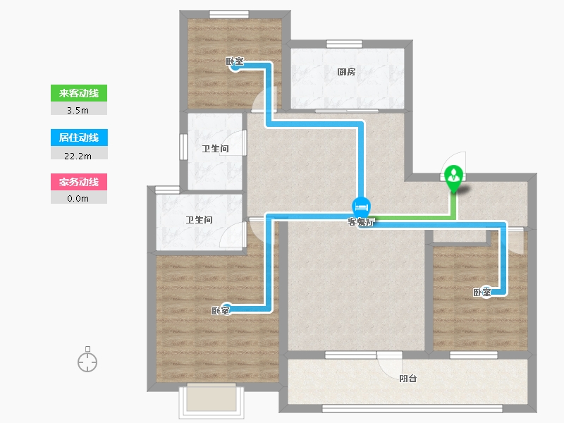 山东省-青岛市-招商碧桂园•依云四季-94.00-户型库-动静线