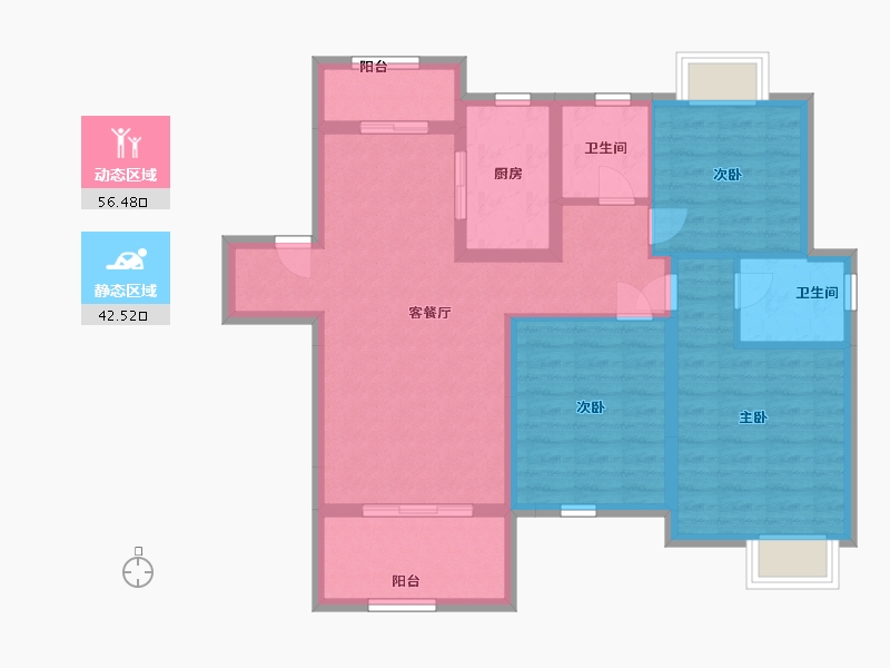 江西省-南昌市-煌盛中央都荟-88.00-户型库-动静分区