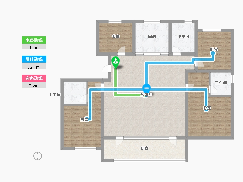 山东省-青岛市-海信城-114.65-户型库-动静线