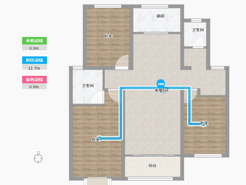 山东省-济南市-翡翠大观-101.88-户型库-动静线