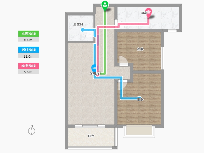 甘肃省-兰州市-怡景新苑二期-81.00-户型库-动静线