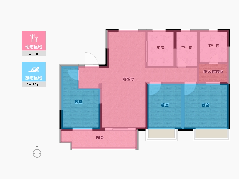 山东省-济南市-锦悦府-102.00-户型库-动静分区