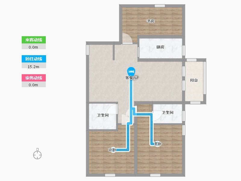 山东省-青岛市-兴源巴黎城-103.00-户型库-动静线