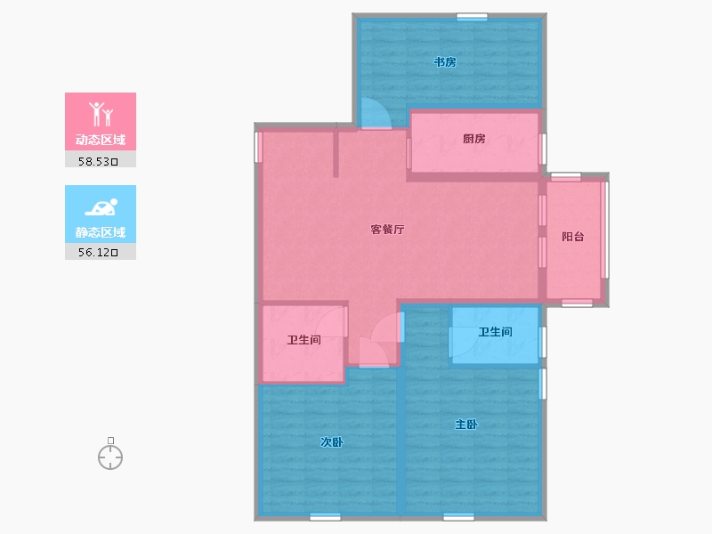 山东省-青岛市-兴源巴黎城-103.00-户型库-动静分区